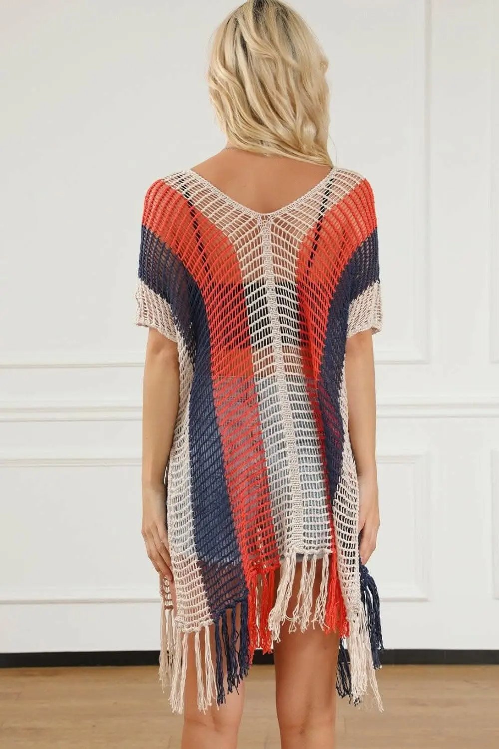 Sheer tassel beach cover-up - Love Salve